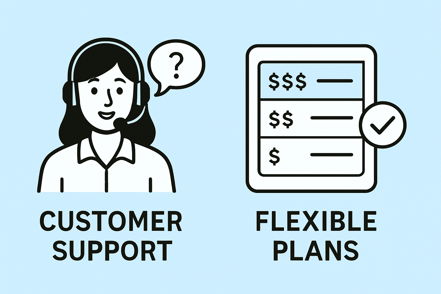 Customer Support and Flexible Plans